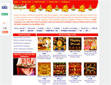 Tablet Screenshot of diwali-greetings.com